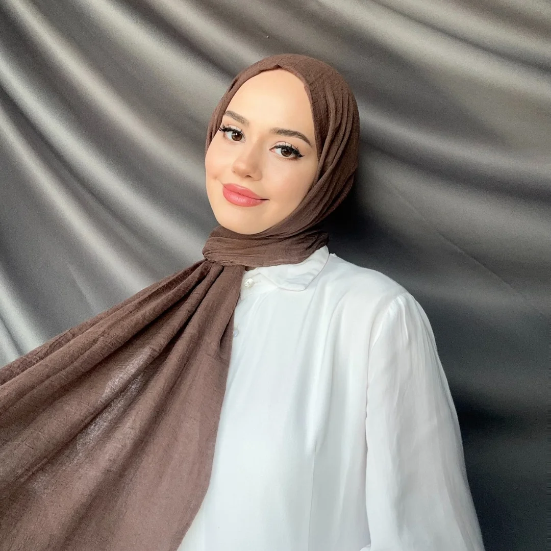 konfor relax şal çikolata kahvesi nisa scarf