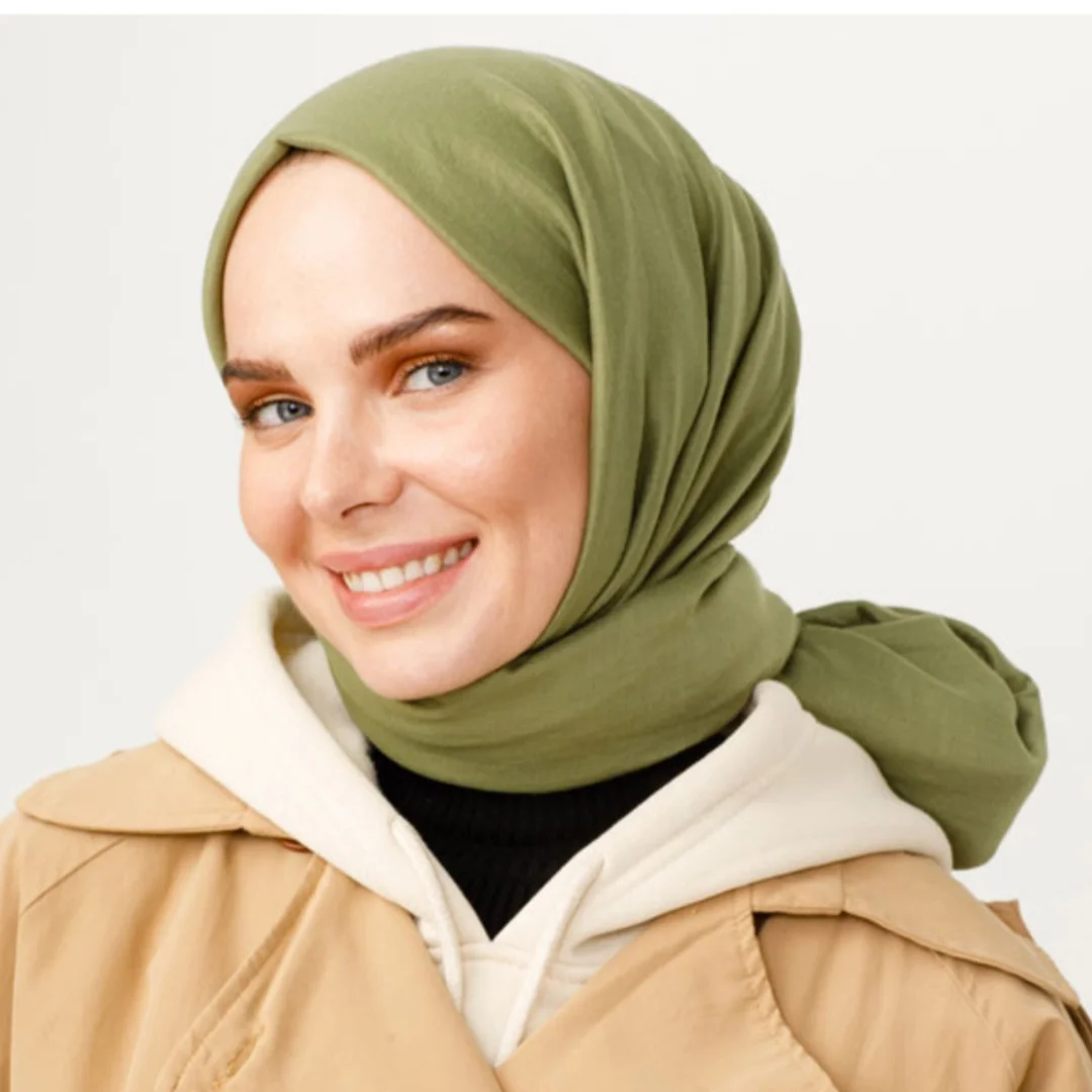 pamuk kraş şal çam kokusu nisa scarf
