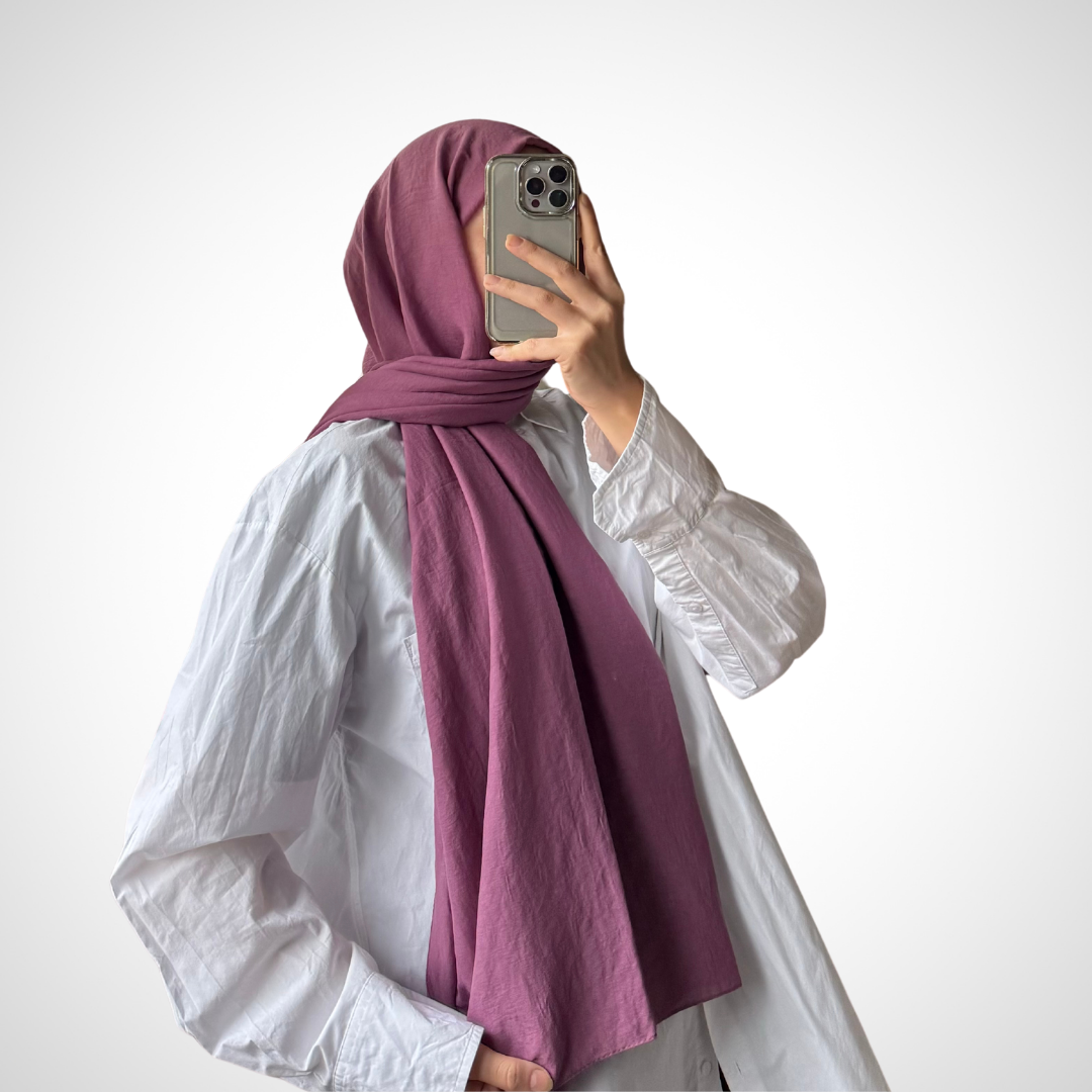amor pamuk şal gül kurusu nisa scarf
