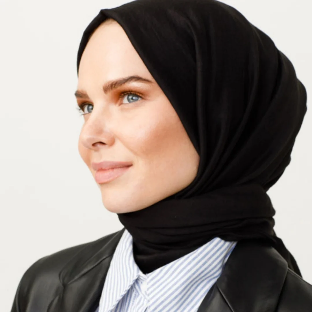 pamuk kraş şal siyah nisa scarf